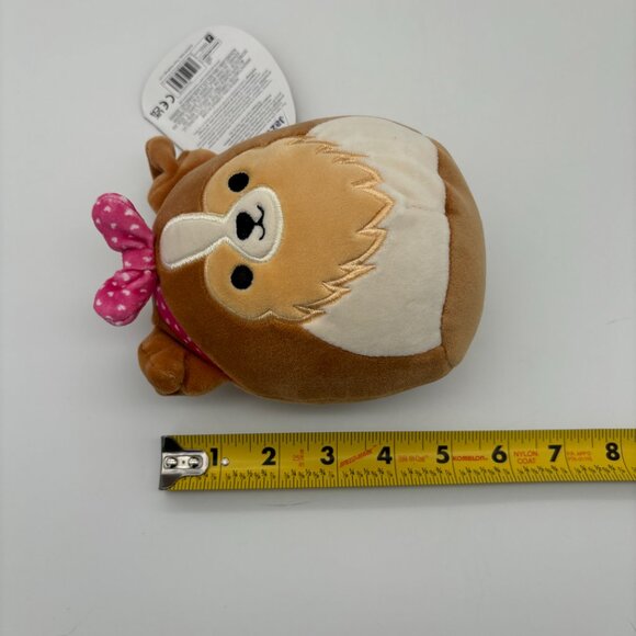 Squishmallows 5" Andres Brown Sheltie Plush Toy, Valentine's Day Stuffed Animal - Picture 3 of 3